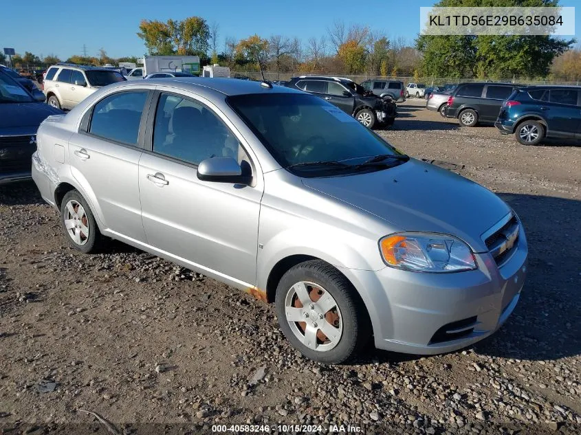 2009 Chevrolet Aveo Lt VIN: KL1TD56E29B635084 Lot: 40583246