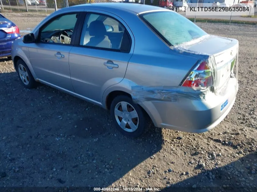 2009 Chevrolet Aveo Lt VIN: KL1TD56E29B635084 Lot: 40583246