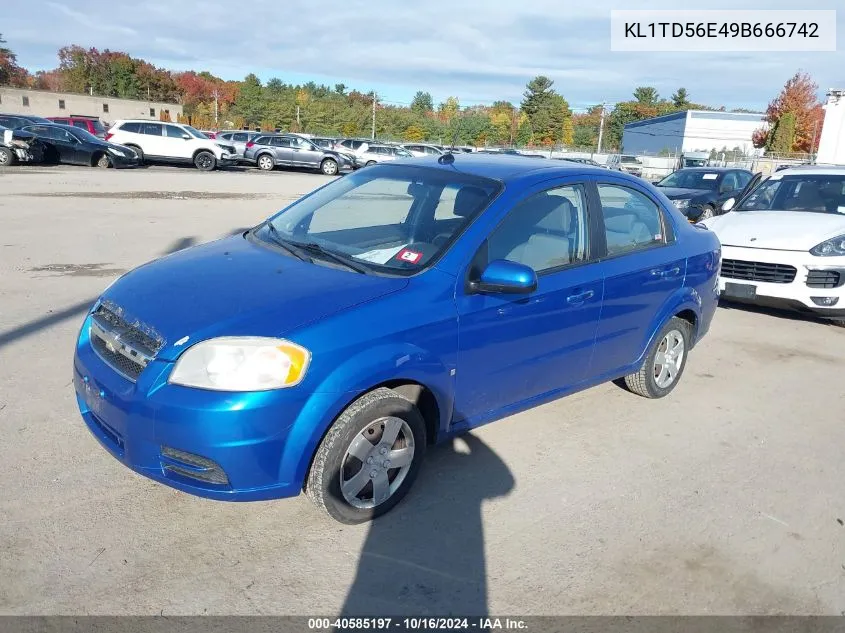 KL1TD56E49B666742 2009 Chevrolet Aveo Lt