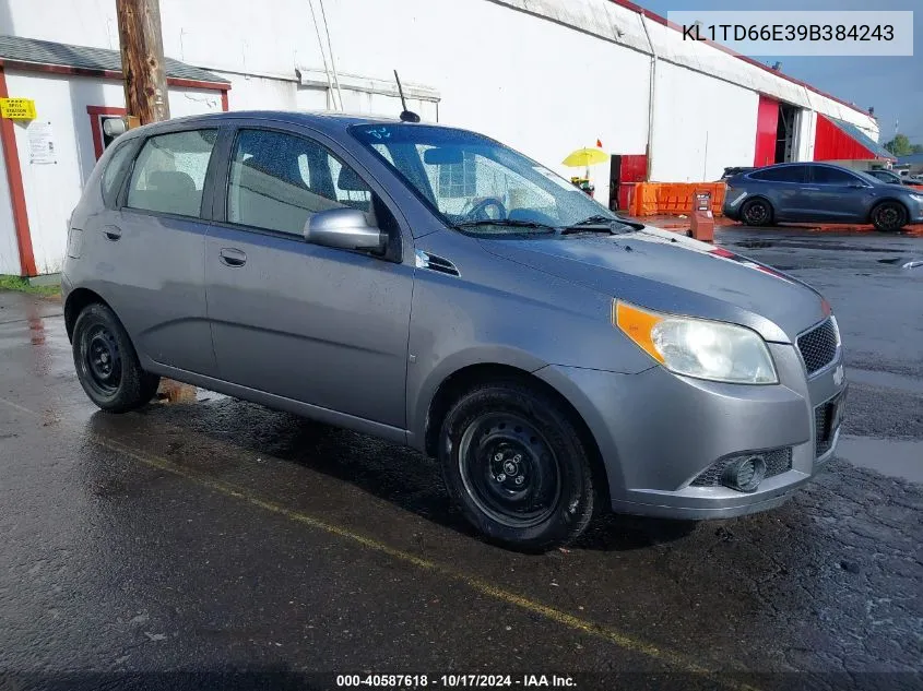 2009 Chevrolet Aveo Ls VIN: KL1TD66E39B384243 Lot: 40587618