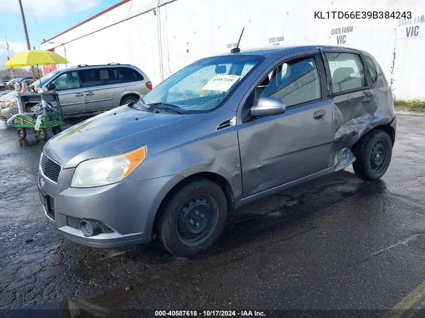 KL1TD66E39B384243 2009 Chevrolet Aveo Ls