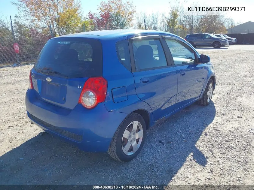 2009 Chevrolet Aveo Lt VIN: KL1TD66E39B299371 Lot: 40638218