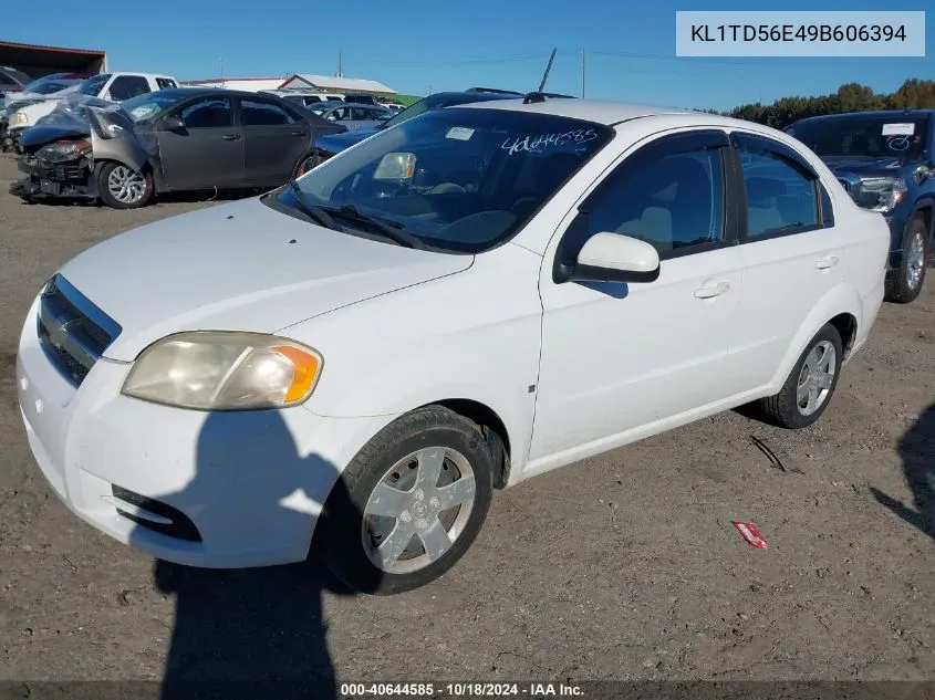 2009 Chevrolet Aveo Lt VIN: KL1TD56E49B606394 Lot: 40644585