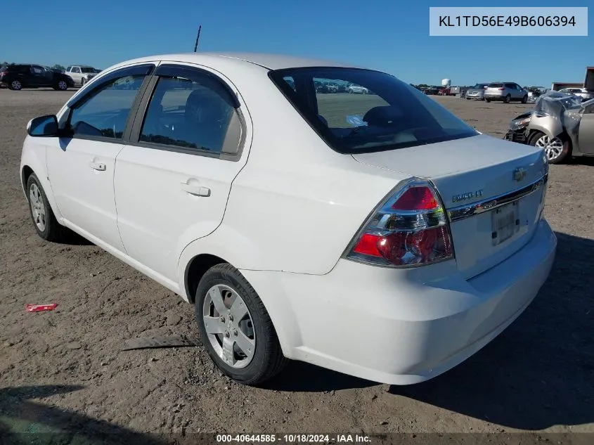 KL1TD56E49B606394 2009 Chevrolet Aveo Lt