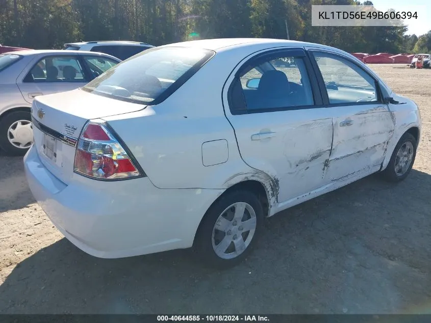 KL1TD56E49B606394 2009 Chevrolet Aveo Lt