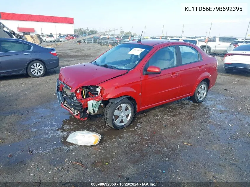 2009 Chevrolet Aveo Lt VIN: KL1TD56E79B692395 Lot: 40692059