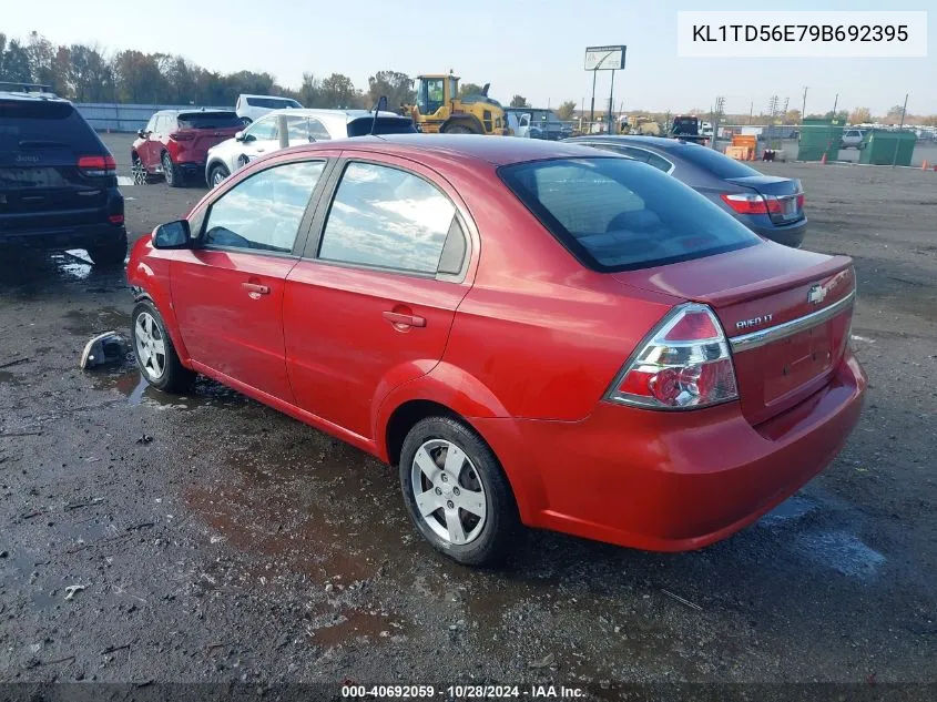 2009 Chevrolet Aveo Lt VIN: KL1TD56E79B692395 Lot: 40692059