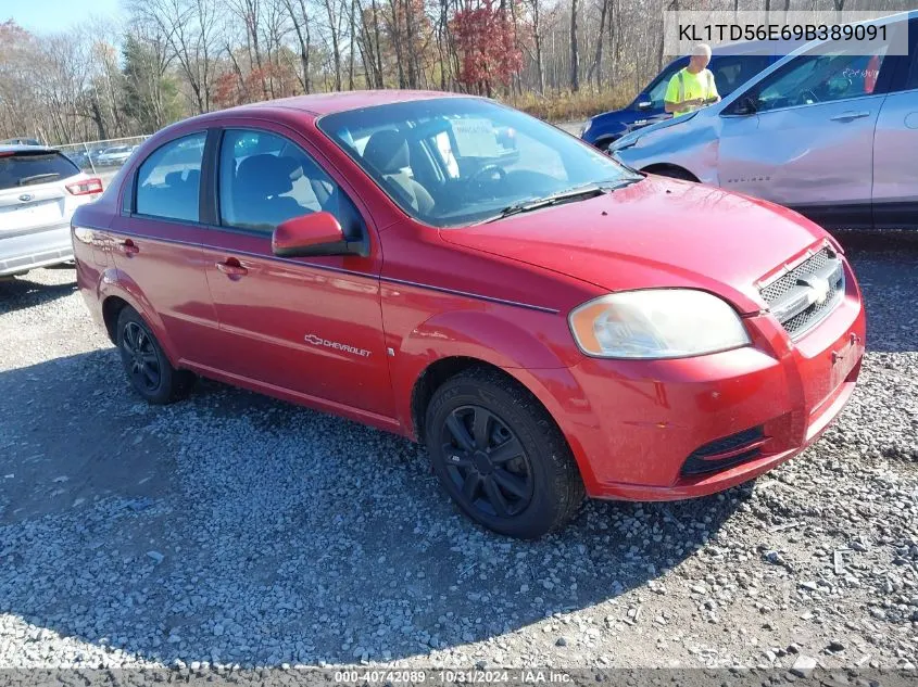 2009 Chevrolet Aveo Lt VIN: KL1TD56E69B389091 Lot: 40742089