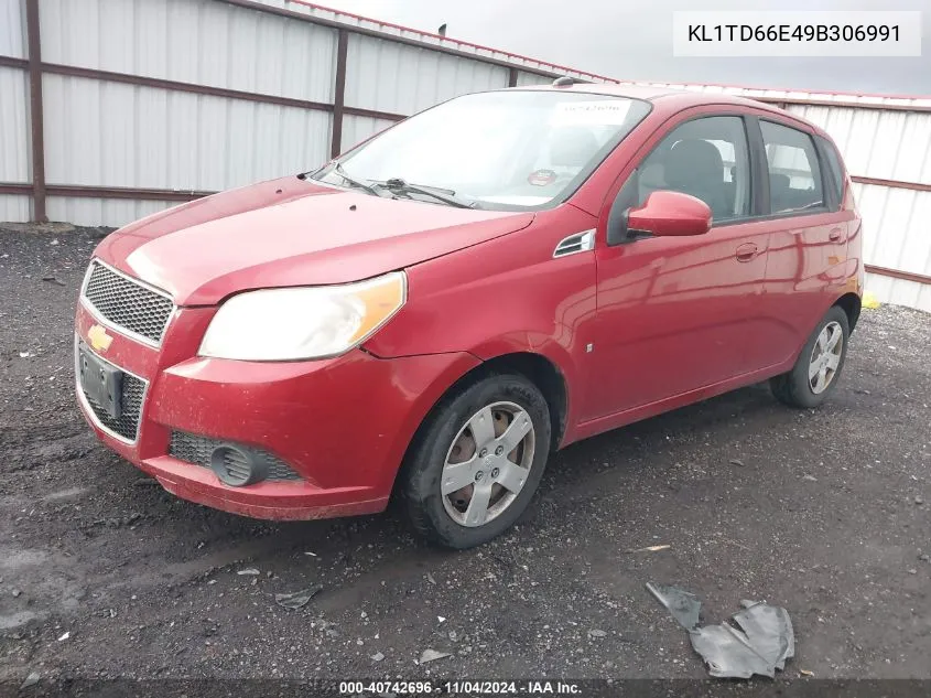 2009 Chevrolet Aveo Lt VIN: KL1TD66E49B306991 Lot: 40742696