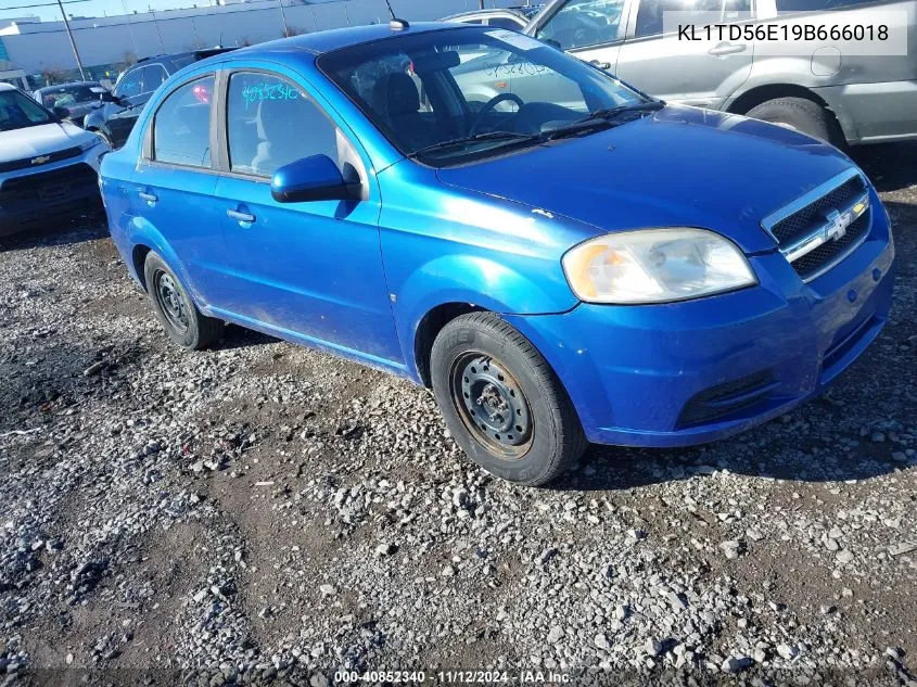 2009 Chevrolet Aveo Lt VIN: KL1TD56E19B666018 Lot: 40852340