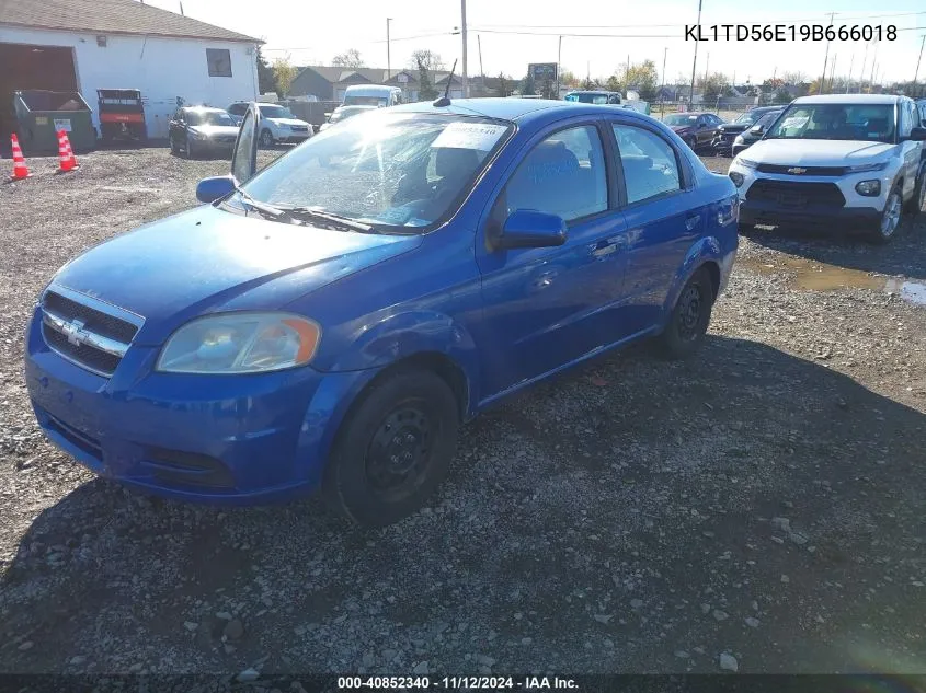 2009 Chevrolet Aveo Lt VIN: KL1TD56E19B666018 Lot: 40852340