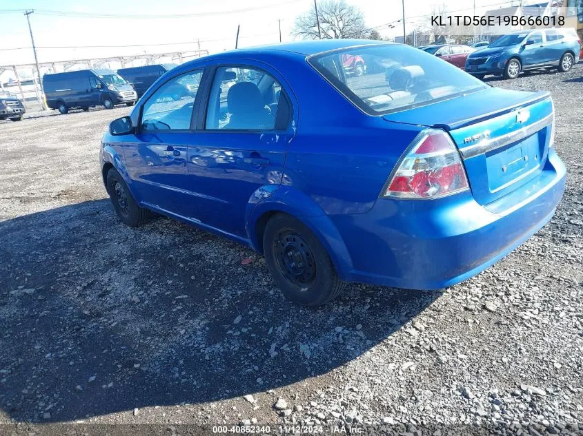 2009 Chevrolet Aveo Lt VIN: KL1TD56E19B666018 Lot: 40852340