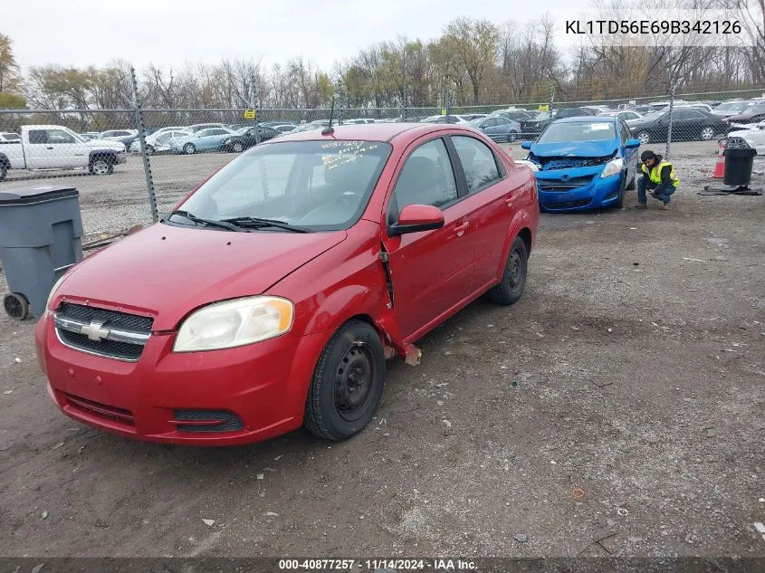 2009 Chevrolet Aveo Lt VIN: KL1TD56E69B342126 Lot: 40877257