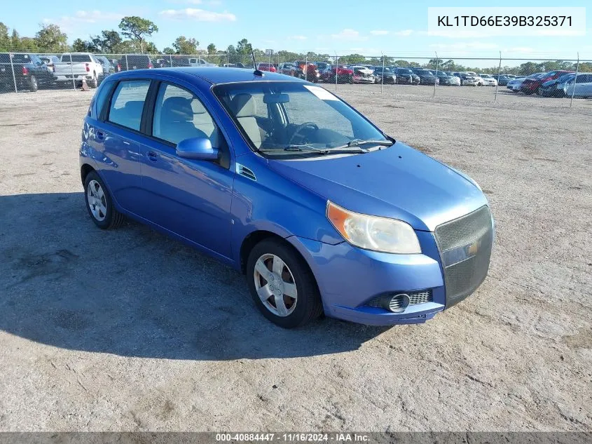 2009 Chevrolet Aveo Lt VIN: KL1TD66E39B325371 Lot: 40884447