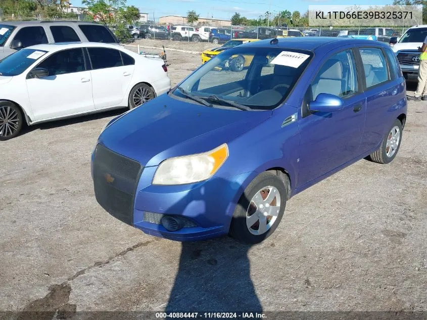 2009 Chevrolet Aveo Lt VIN: KL1TD66E39B325371 Lot: 40884447