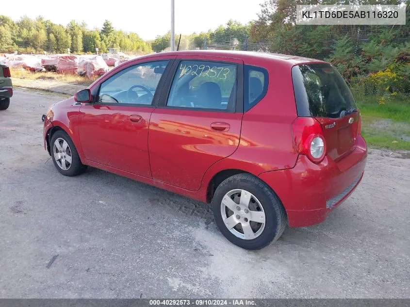 KL1TD6DE5AB116320 2010 Chevrolet Aveo Lt