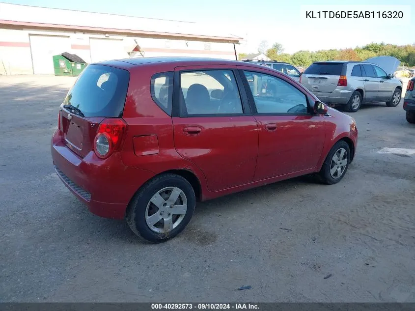 KL1TD6DE5AB116320 2010 Chevrolet Aveo Lt