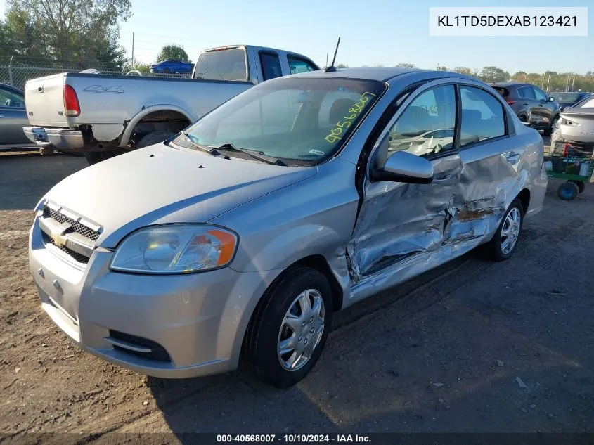 2010 Chevrolet Aveo Lt VIN: KL1TD5DEXAB123421 Lot: 40568007