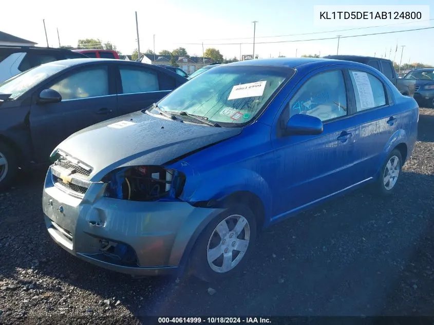 KL1TD5DE1AB124800 2010 Chevrolet Aveo Lt