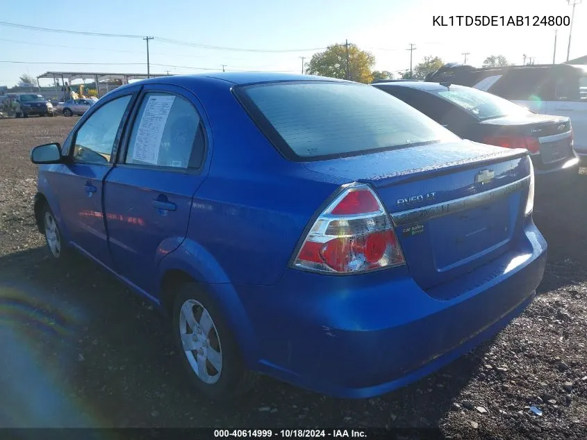 KL1TD5DE1AB124800 2010 Chevrolet Aveo Lt