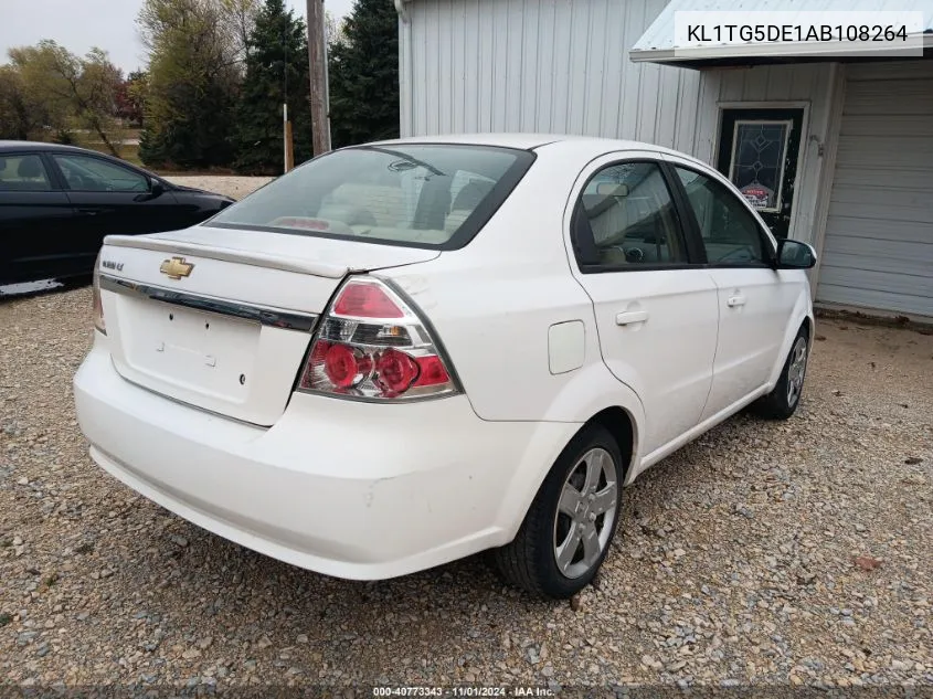 KL1TG5DE1AB108264 2010 Chevrolet Aveo Lt