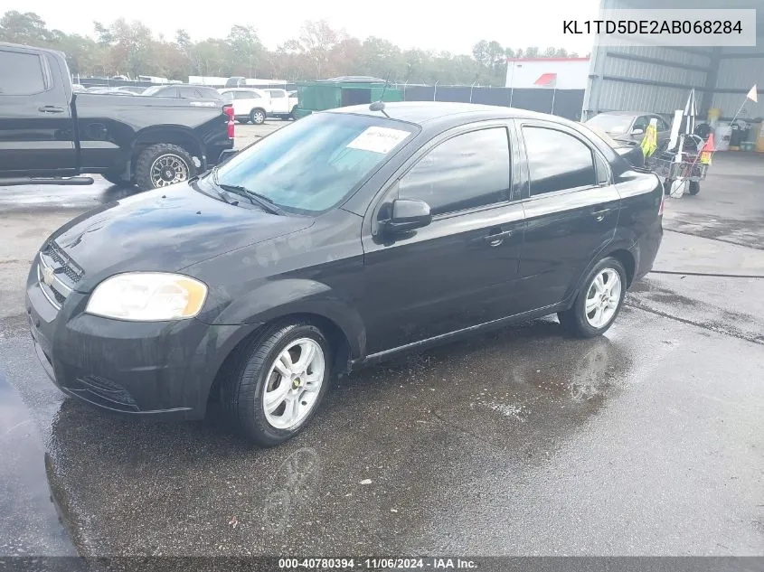 2010 Chevrolet Aveo Lt VIN: KL1TD5DE2AB068284 Lot: 40780394