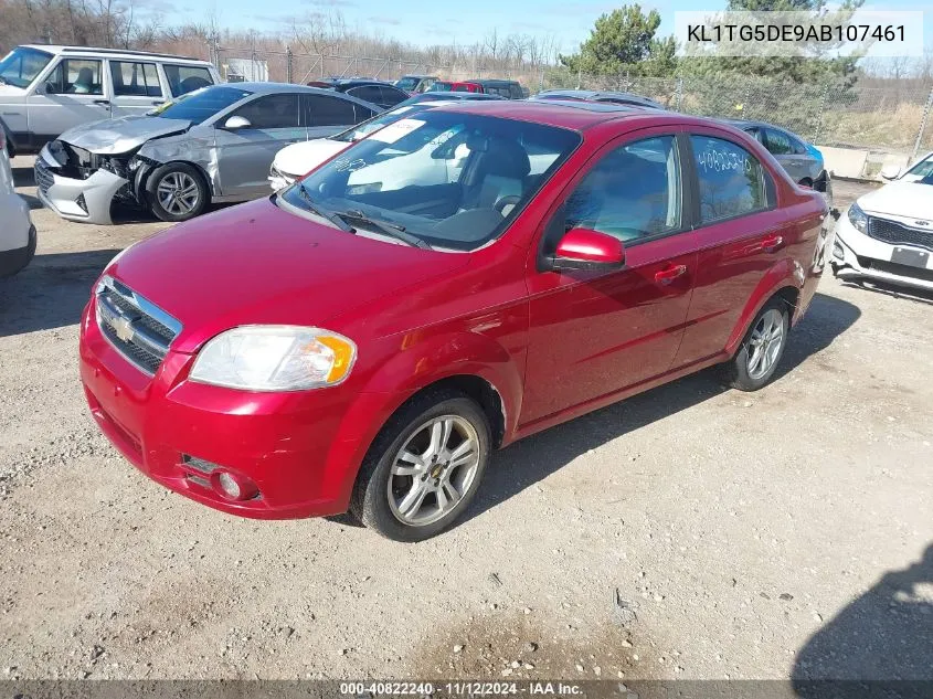 2010 Chevrolet Aveo Lt W/2Lt VIN: KL1TG5DE9AB107461 Lot: 40822240