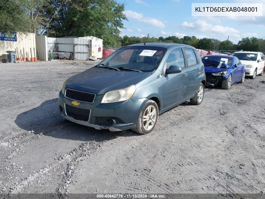 KL1TD6DEXAB048001 2010 Chevrolet Aveo Lt