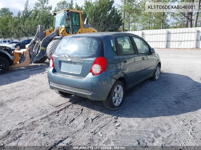 KL1TD6DEXAB048001 2010 Chevrolet Aveo Lt