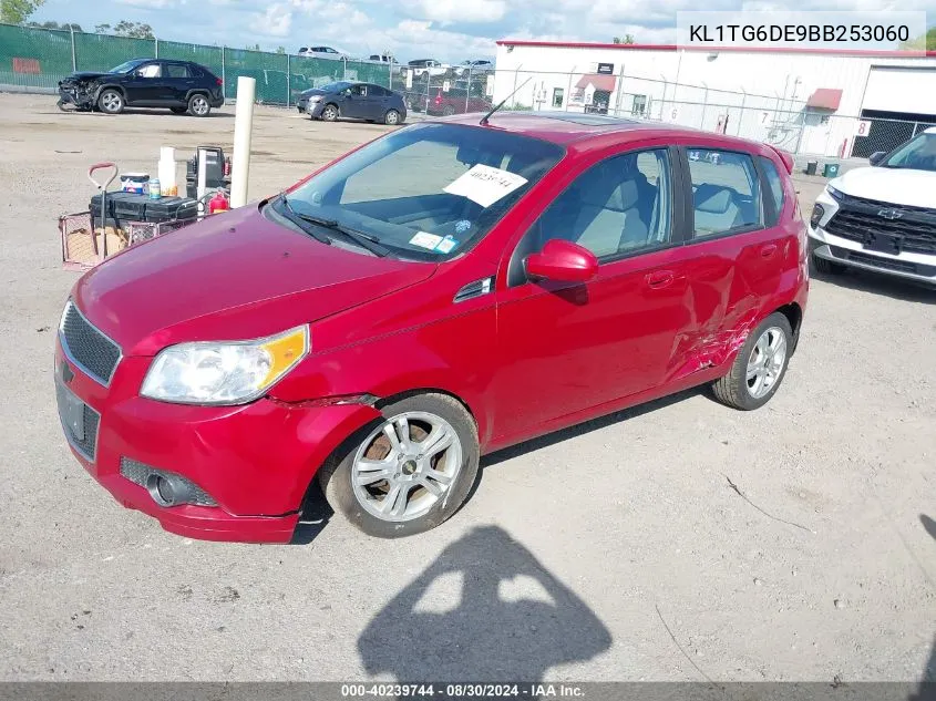 2011 Chevrolet Aveo 2Lt VIN: KL1TG6DE9BB253060 Lot: 40239744