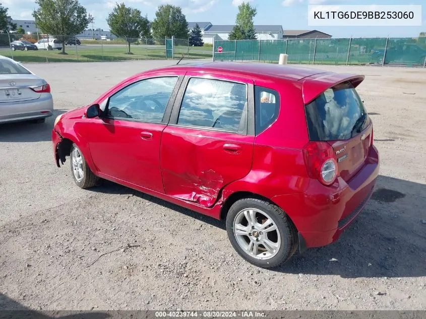 2011 Chevrolet Aveo 2Lt VIN: KL1TG6DE9BB253060 Lot: 40239744