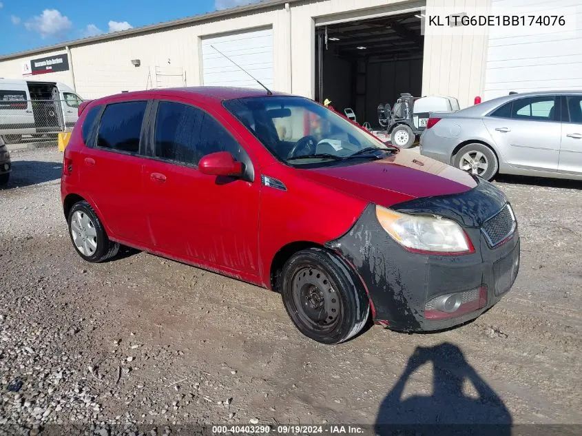 KL1TG6DE1BB174076 2011 Chevrolet Aveo 2Lt