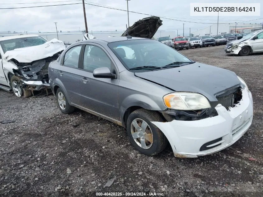 2011 Chevrolet Aveo 1Lt VIN: KL1TD5DE2BB164241 Lot: 40428225