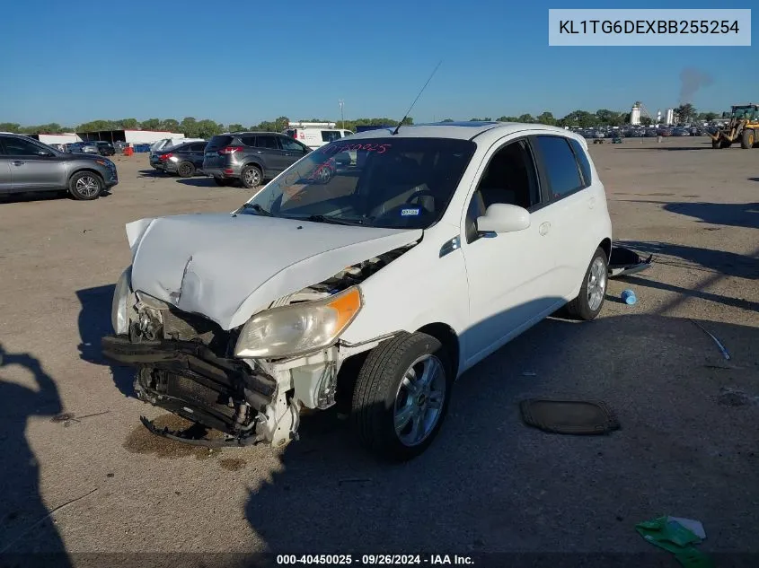 2011 Chevrolet Aveo 2Lt VIN: KL1TG6DEXBB255254 Lot: 40450025