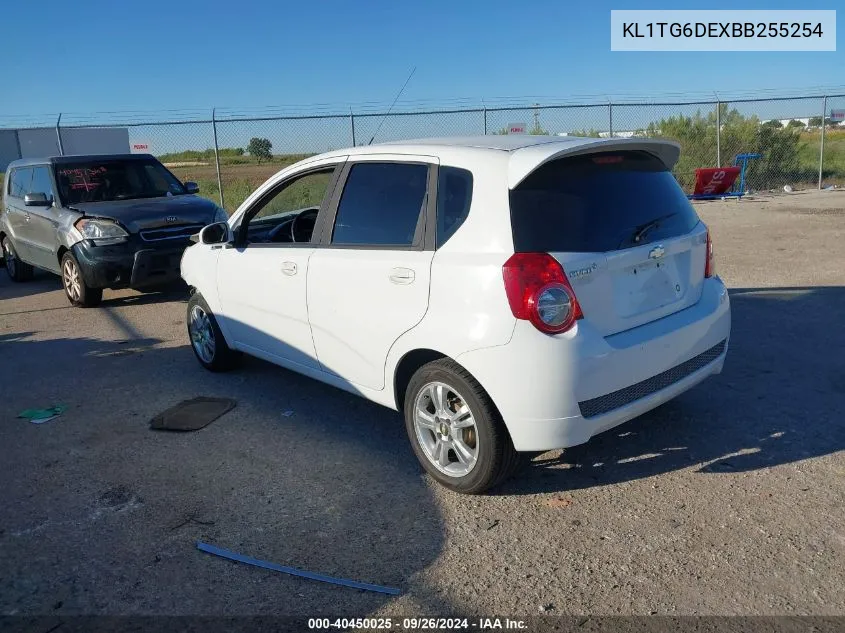 2011 Chevrolet Aveo 2Lt VIN: KL1TG6DEXBB255254 Lot: 40450025