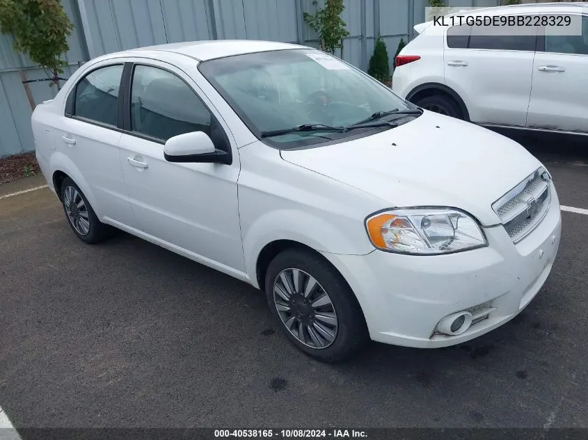 2011 Chevrolet Aveo 2Lt VIN: KL1TG5DE9BB228329 Lot: 40538165