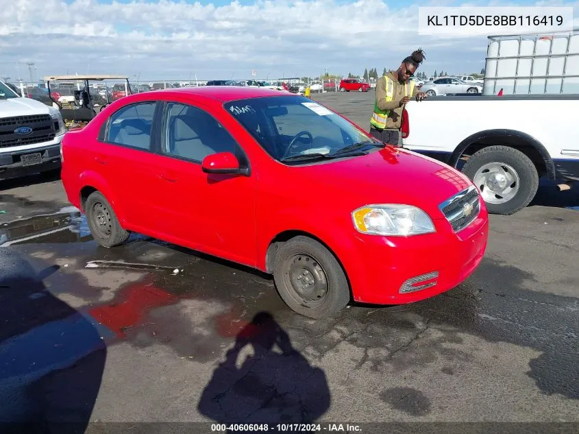 KL1TD5DE8BB116419 2011 Chevrolet Aveo 1Lt