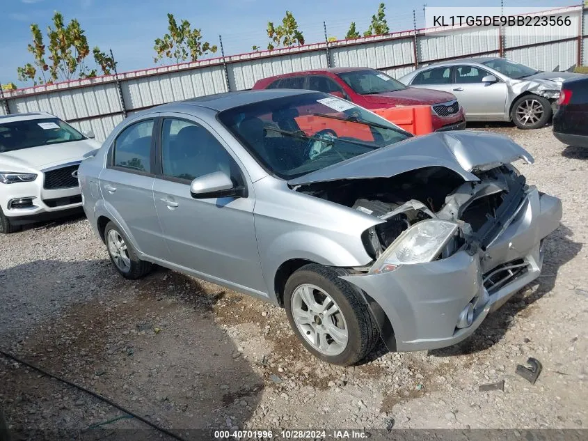 2011 Chevrolet Aveo 2Lt VIN: KL1TG5DE9BB223566 Lot: 40701996