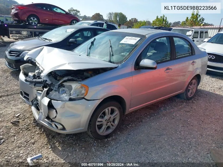 2011 Chevrolet Aveo 2Lt VIN: KL1TG5DE9BB223566 Lot: 40701996