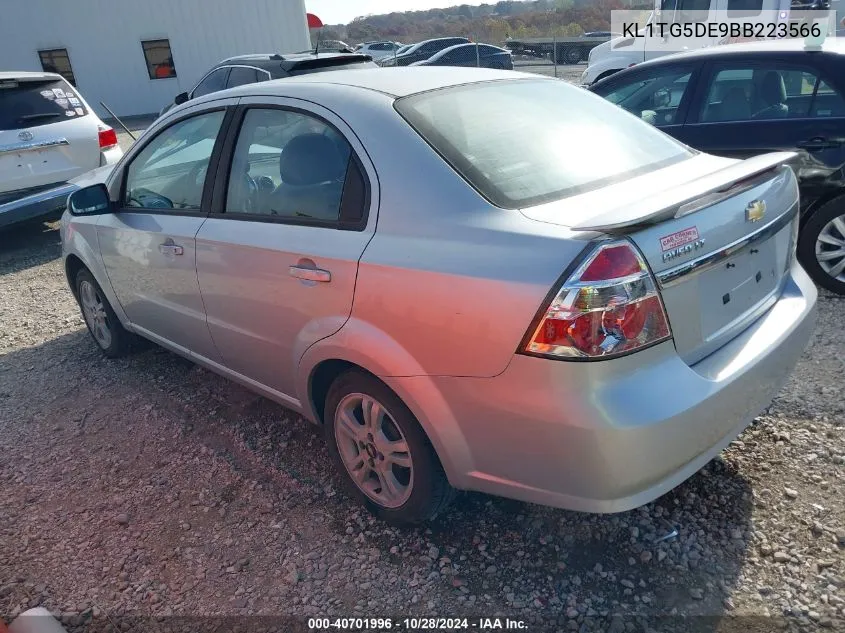 2011 Chevrolet Aveo 2Lt VIN: KL1TG5DE9BB223566 Lot: 40701996