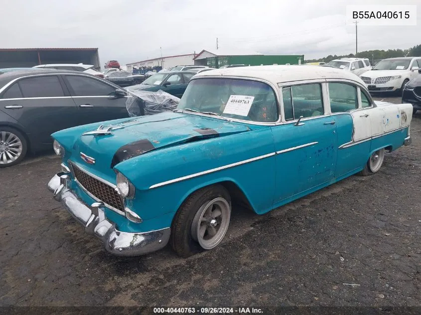 1955 Chevrolet Bel Air VIN: B55A040615 Lot: 40440763