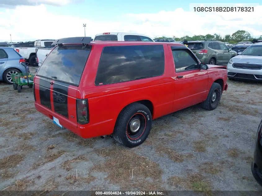 1983 Chevrolet Blazer S10 VIN: 1G8CS18B2D8178321 Lot: 40504624