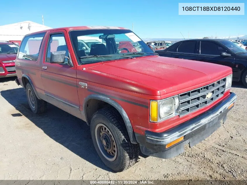 1983 Chevrolet Blazer S10 VIN: 1G8CT18BXD8120440 Lot: 40880492