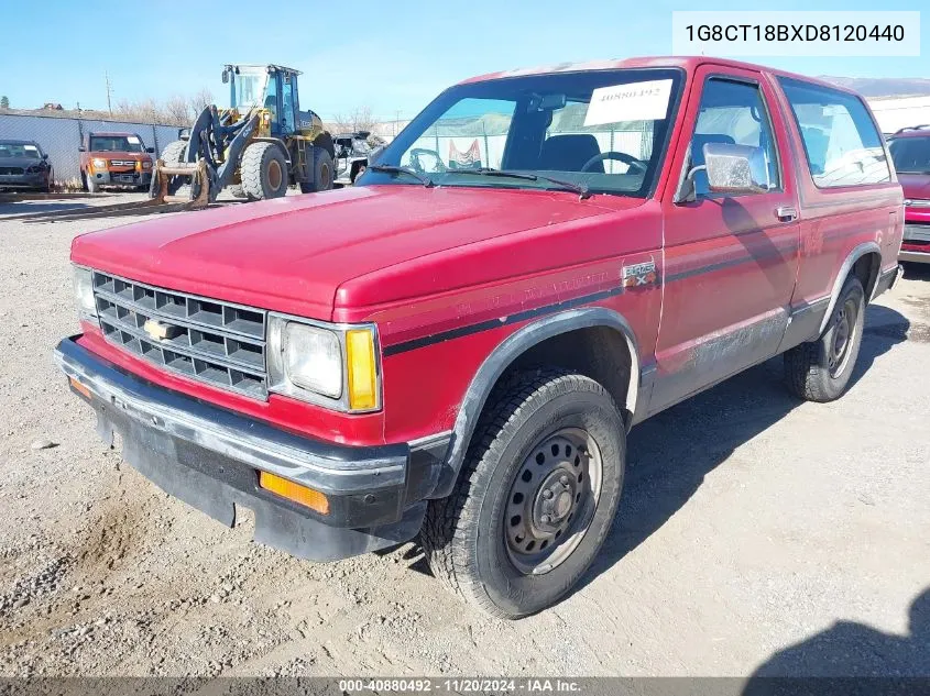 1983 Chevrolet Blazer S10 VIN: 1G8CT18BXD8120440 Lot: 40880492