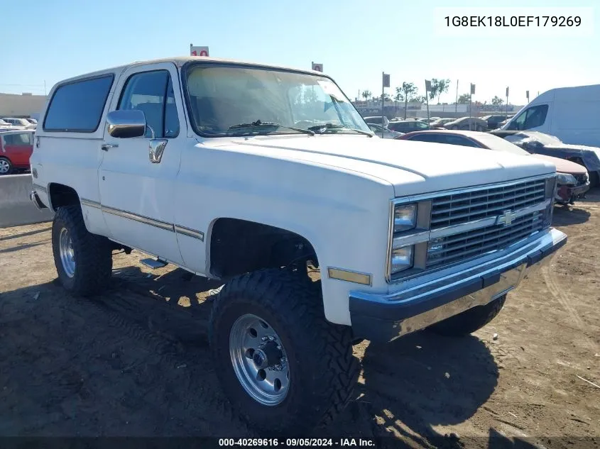 1984 Chevrolet Blazer K10 VIN: 1G8EK18L0EF179269 Lot: 40269616