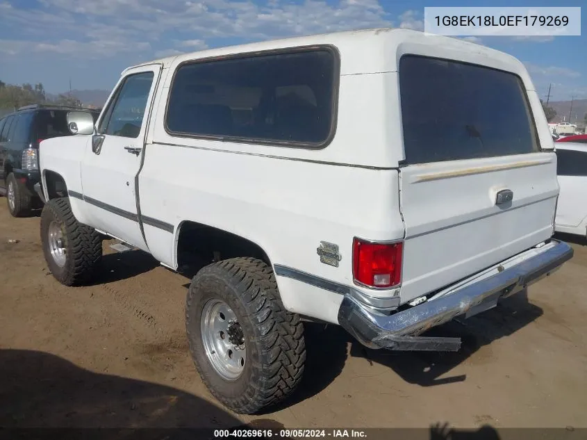 1G8EK18L0EF179269 1984 Chevrolet Blazer K10