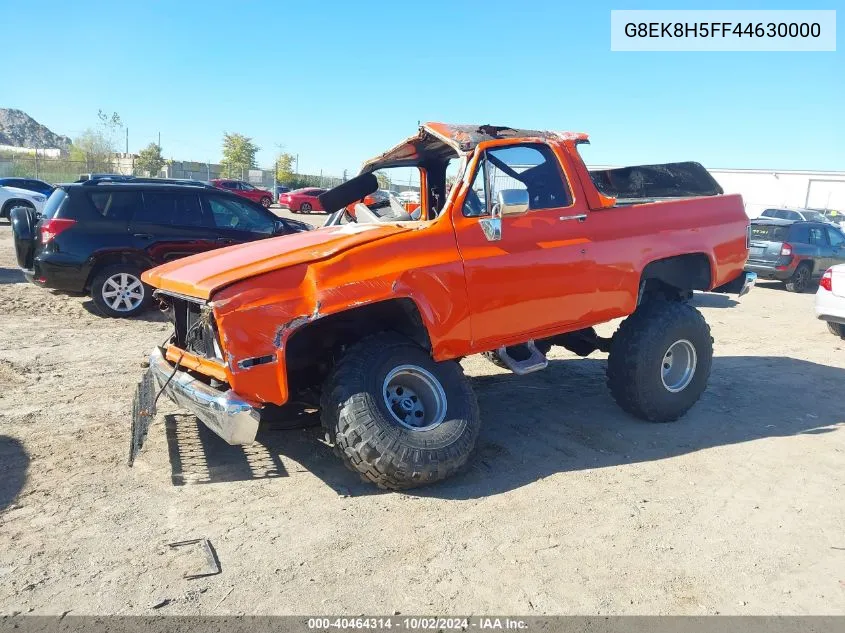 1985 Chevrolet Blazer K10 VIN: G8EK8H5FF44630000 Lot: 40464314