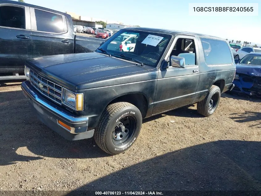 1985 Chevrolet Blazer S10 VIN: 1G8CS18B8F8240565 Lot: 40786123