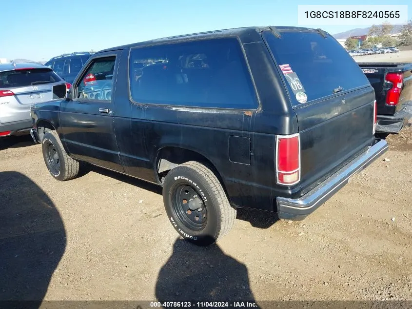 1985 Chevrolet Blazer S10 VIN: 1G8CS18B8F8240565 Lot: 40786123