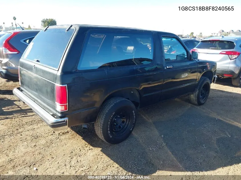 1985 Chevrolet Blazer S10 VIN: 1G8CS18B8F8240565 Lot: 40786123